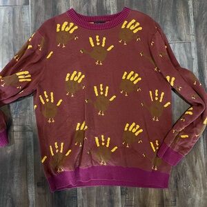 Hand Turkey Thanksgiving Sweater